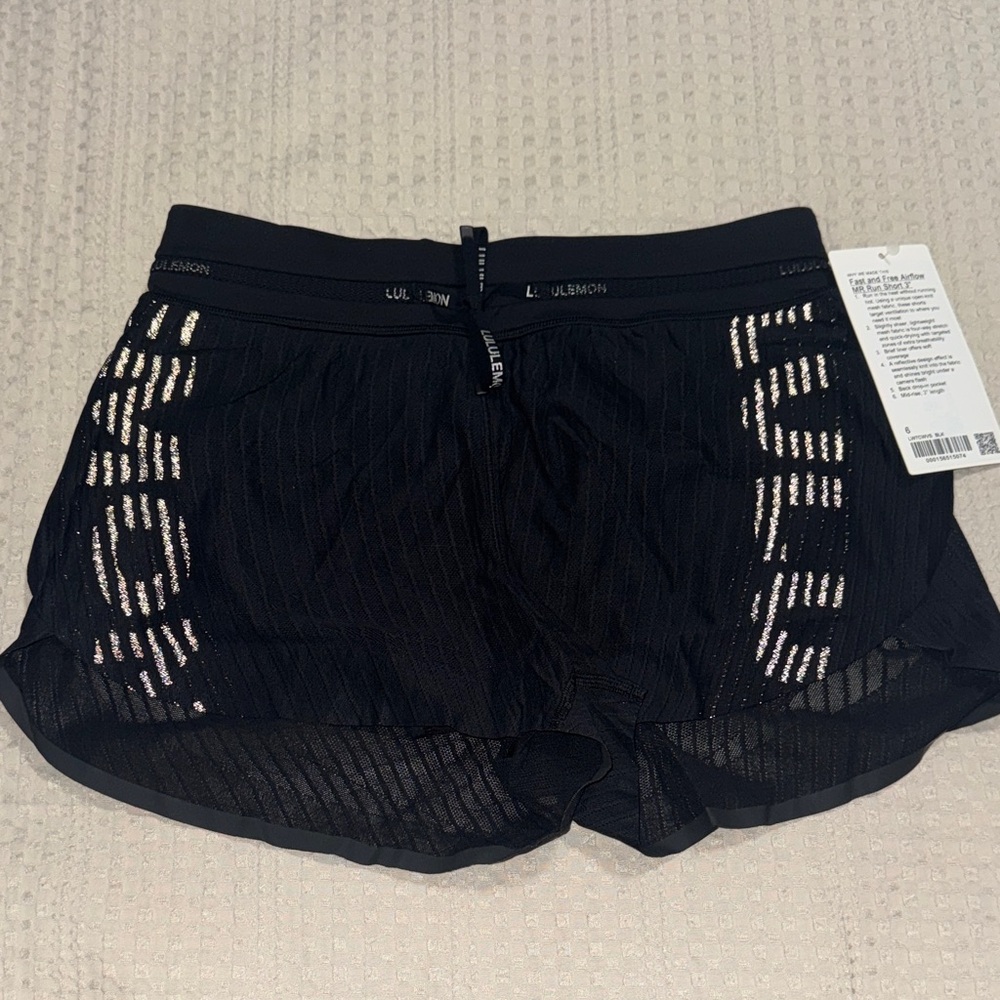 lululemon athletica Black Mesh Women's Athletic Shorts